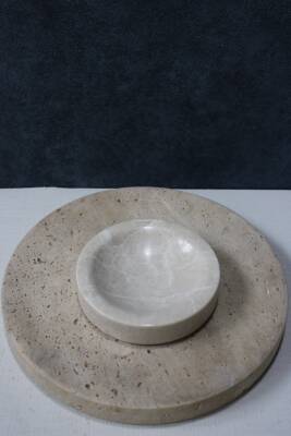 Bej Mermer Katı Sabunluk - 1