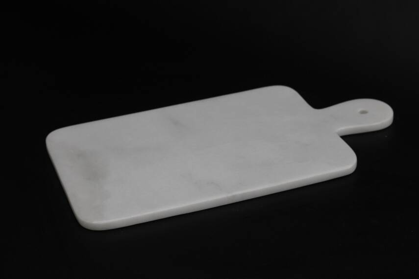 Beyaz Mermer Kesme Tahtası - Büyük 20cm*38cm - 1